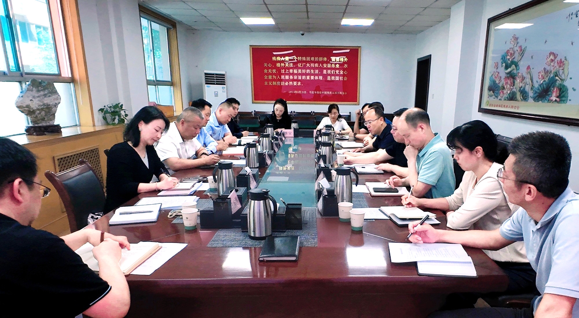 强盛一行赴西安市残疾人联合会开展专题调研——共商残疾人康复养老事业生长，，，，，，，，探索科技助残效劳新模式